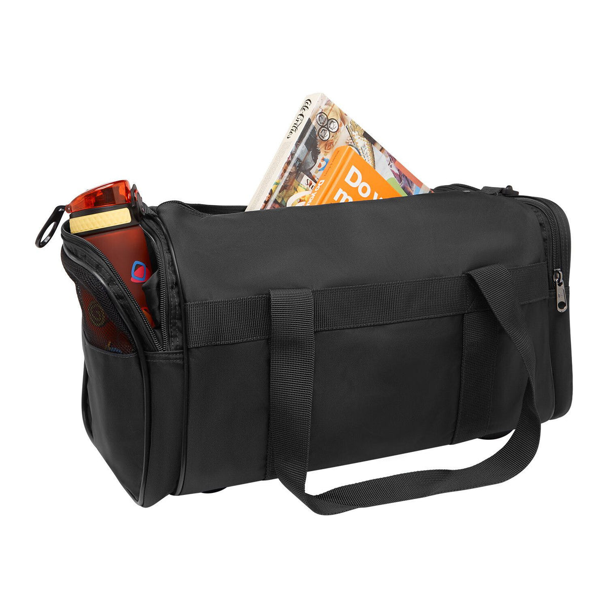 28L Foldable Duffel Bag Travel Gym Sports Waterproof Shoulder Bag Black