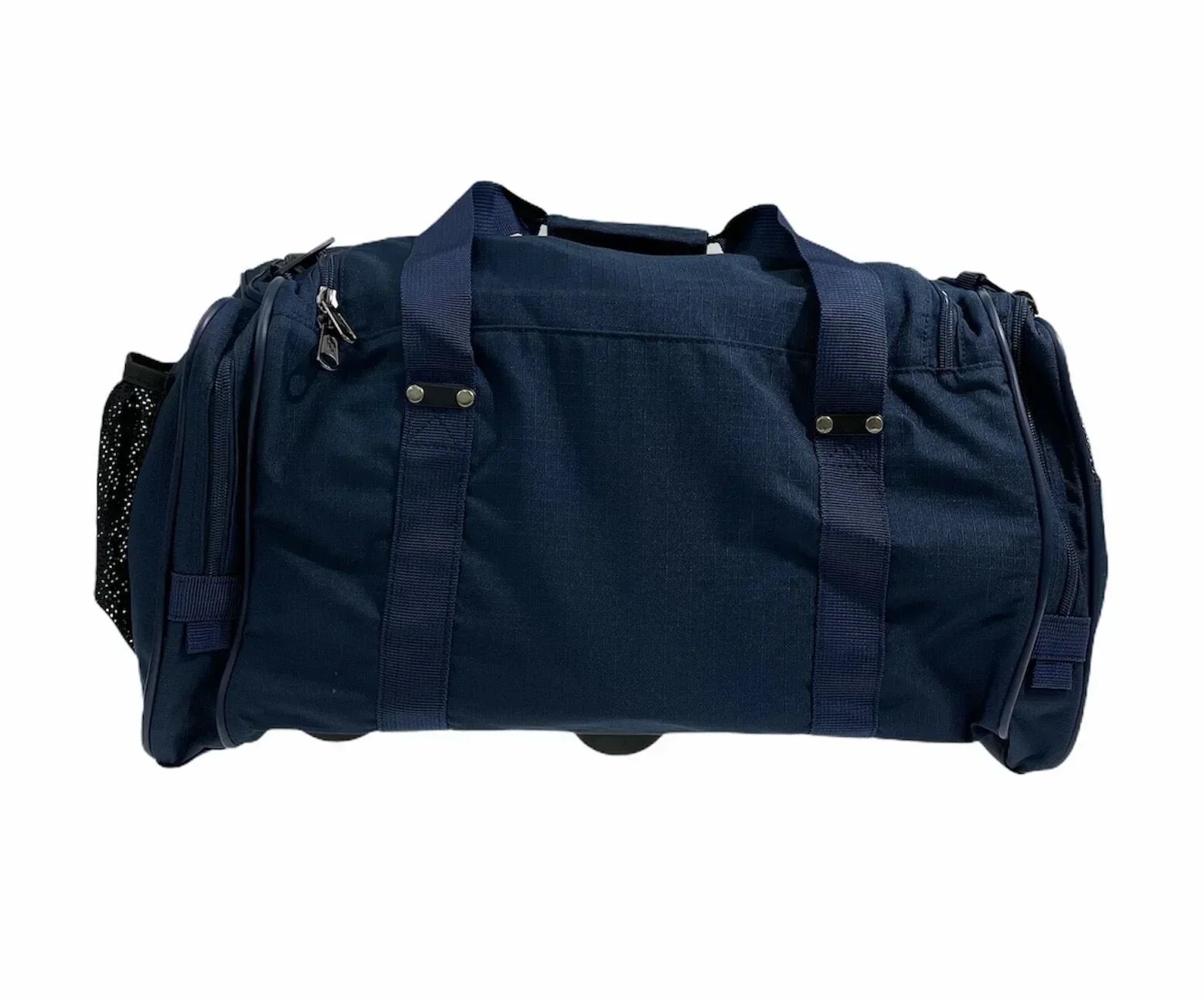 44L Foldable Duffel Bag Travel Gym Sports D-Zip Top Shoulder Strap - Dark Navy