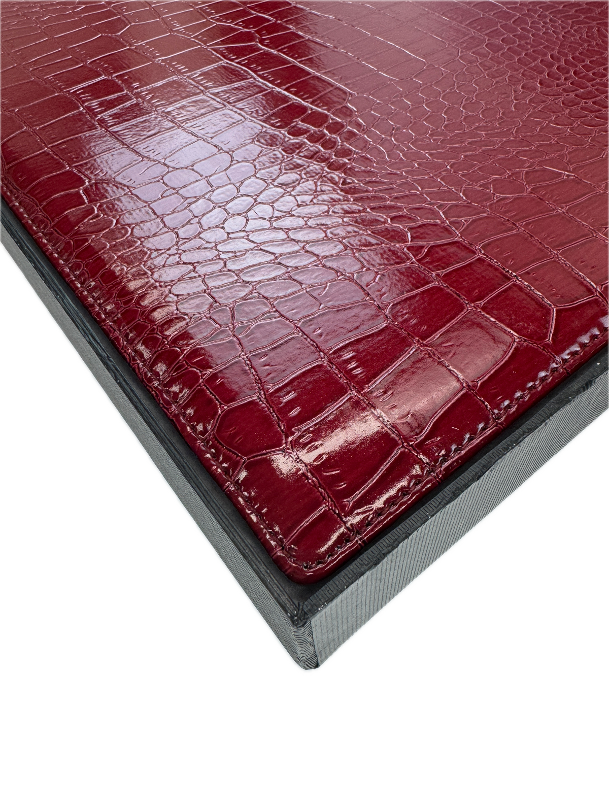 4 Piece Table Place Mat Set Placemat with Croc Pattern - Red