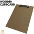 WOODEN A4 CLIPBOARD Hardboard Menu Clip Office Restaurant Writing Board Holder