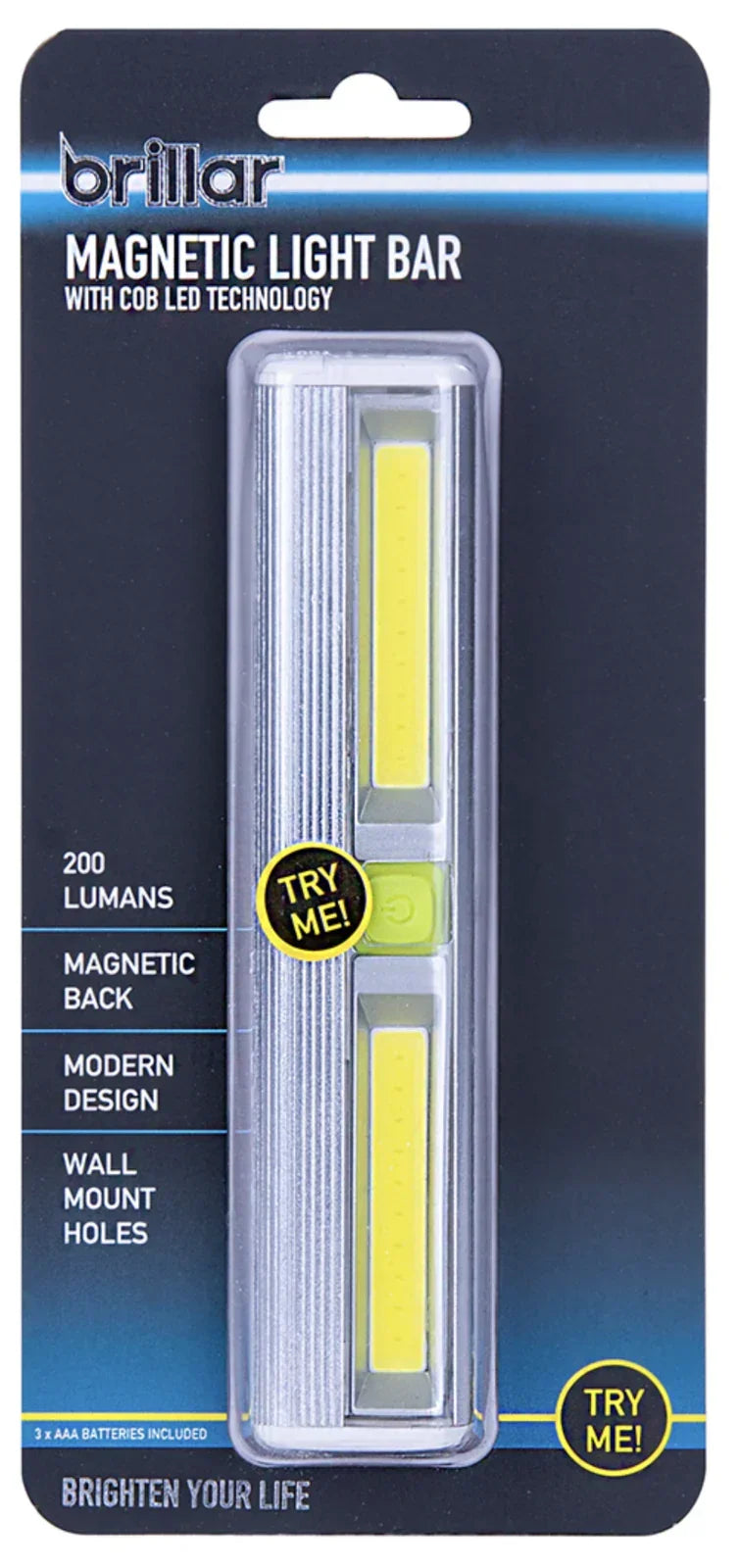 Magnetic Light Bar Night Strip Battery Operated (included)