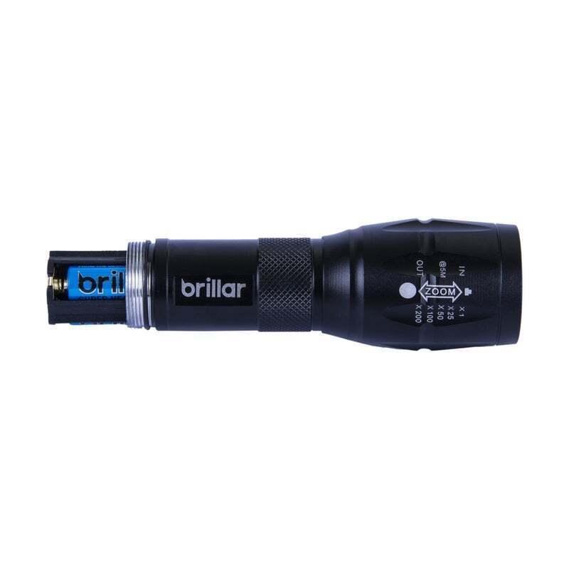 Tactical Grade LED Torch 5 Modes Water Resistant Flashlight Light Bright