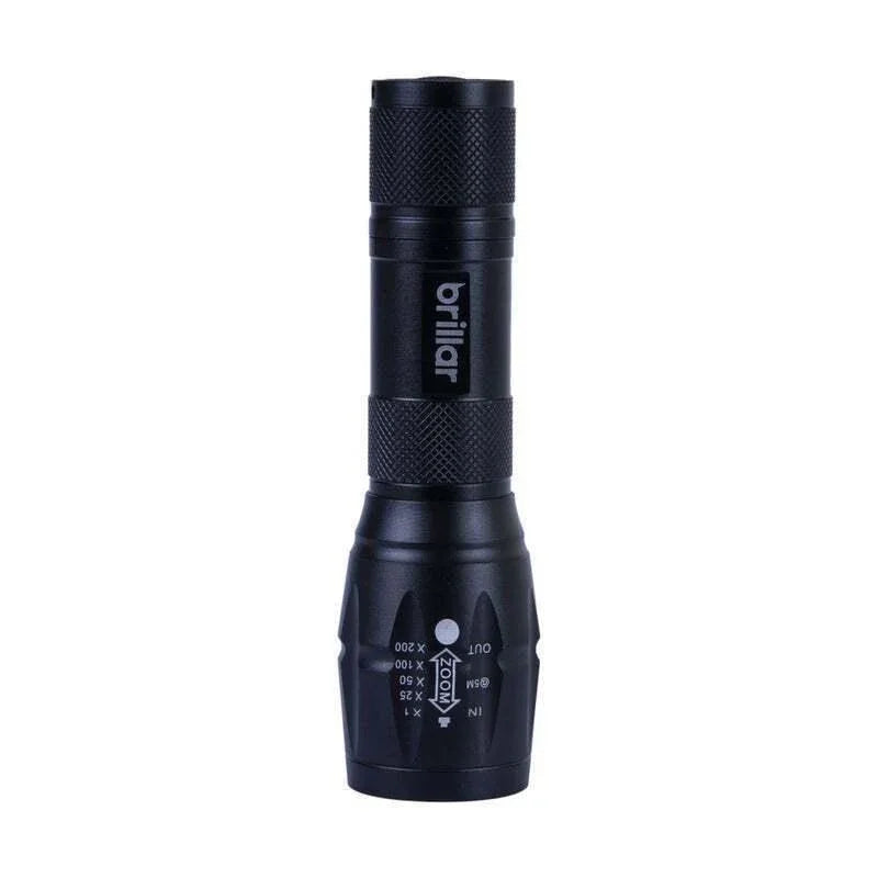 Tactical Grade LED Torch 5 Modes Water Resistant Flashlight Light Bright