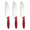 3pc Set 17.5cm  Santoku Knife Chef Cutlery Stainless Steel Kitchen Cutting
