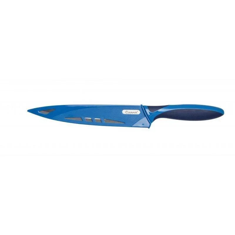 19.5cm  Stainless Steel Carving Knife With Blue Blade Cover