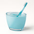 Oval Toothbrush Holder Blue Acrylic Lightweight Compact Bathroom Organiser