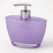 Oval Hand Pump Soap & Lotion Dispenser Empty Bottle in Purple