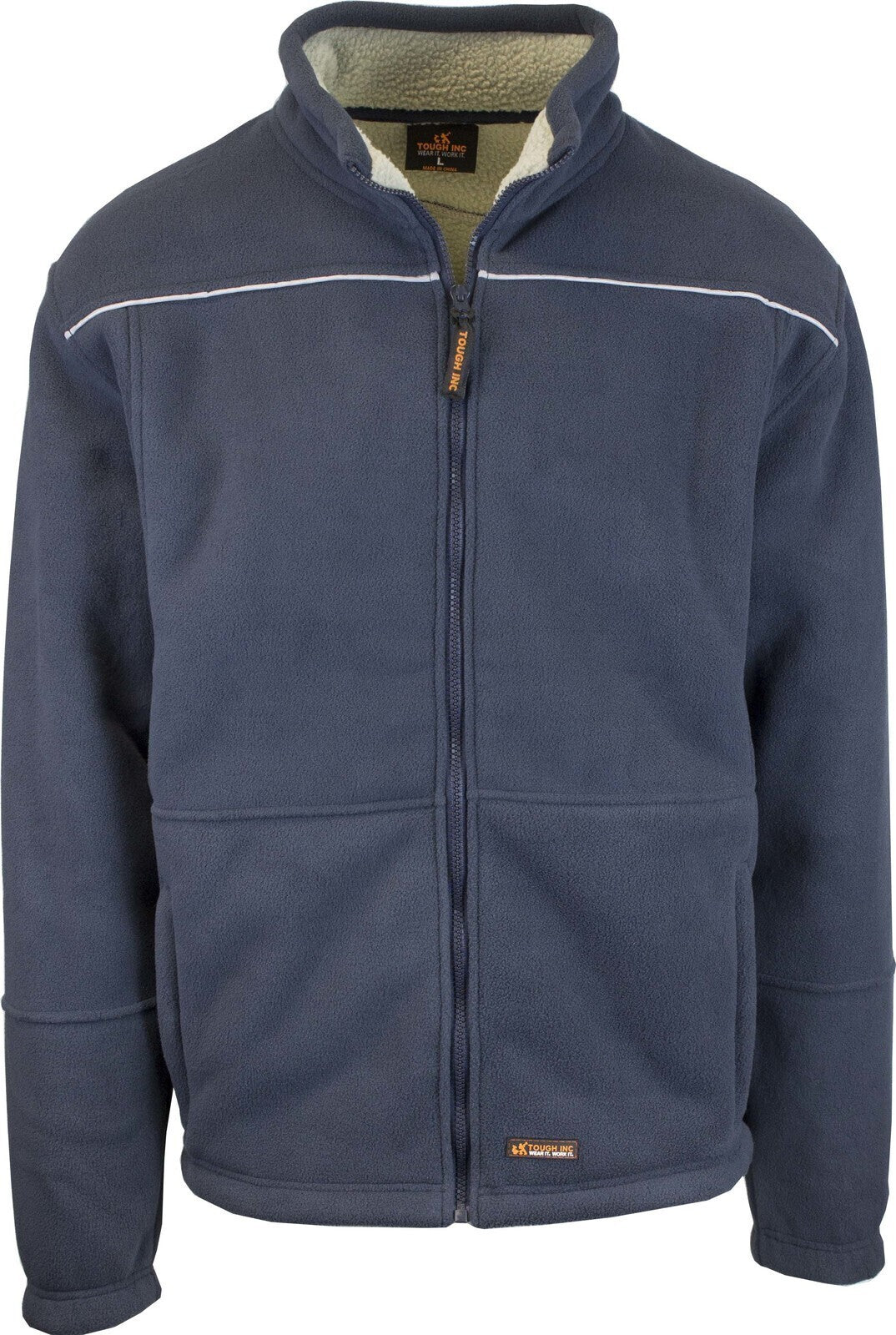 Mens Full Zip Sherpa Polar Fleece Jumper Lined Warm Winter Jacket Pullover  - 3XL