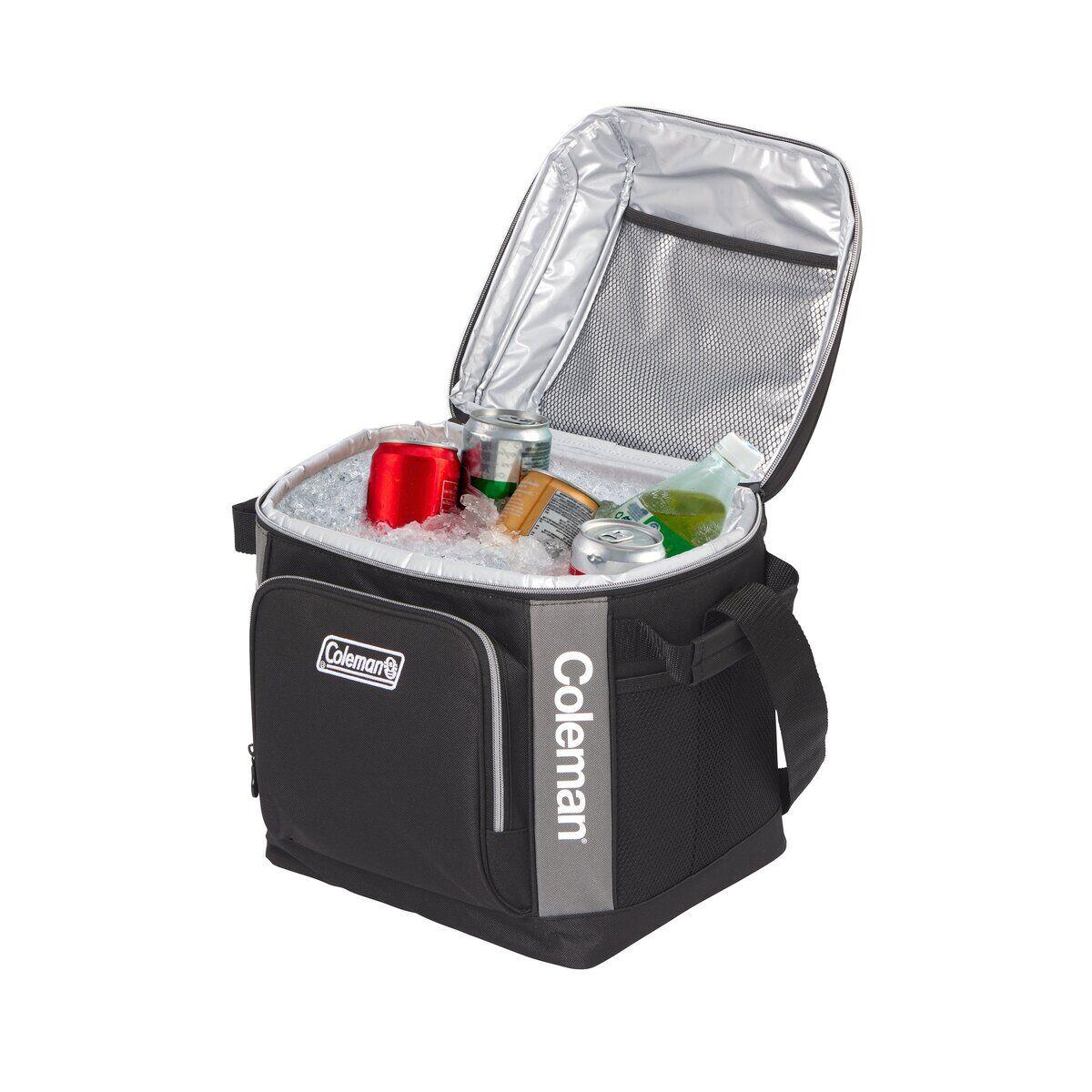 30 Can Soft Cooler Insulated Outdoor Camping Picnic Bag in Black