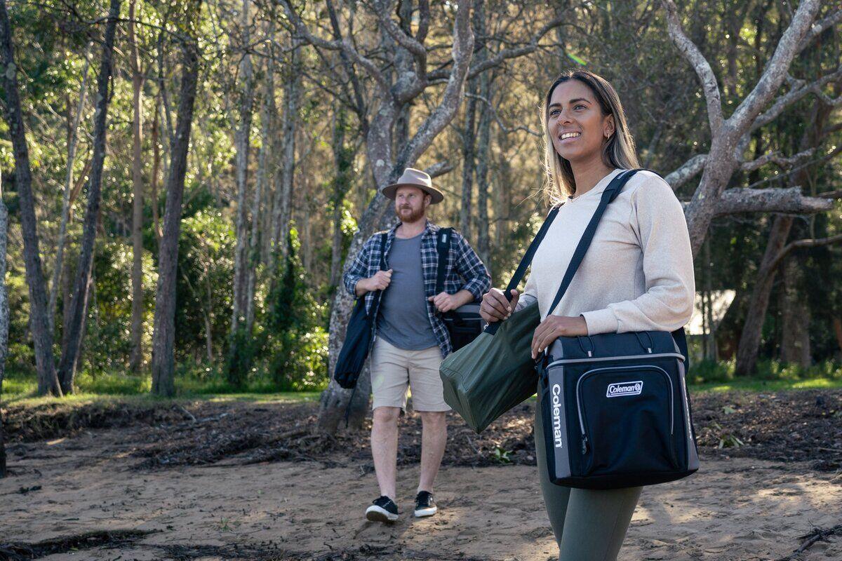 30 Can Soft Cooler Insulated Outdoor Camping Picnic Bag in Black