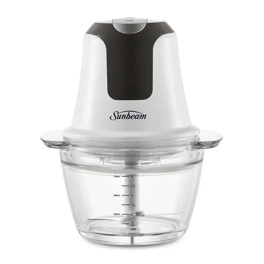 Mini Glass MultiChopper Food Processor - White