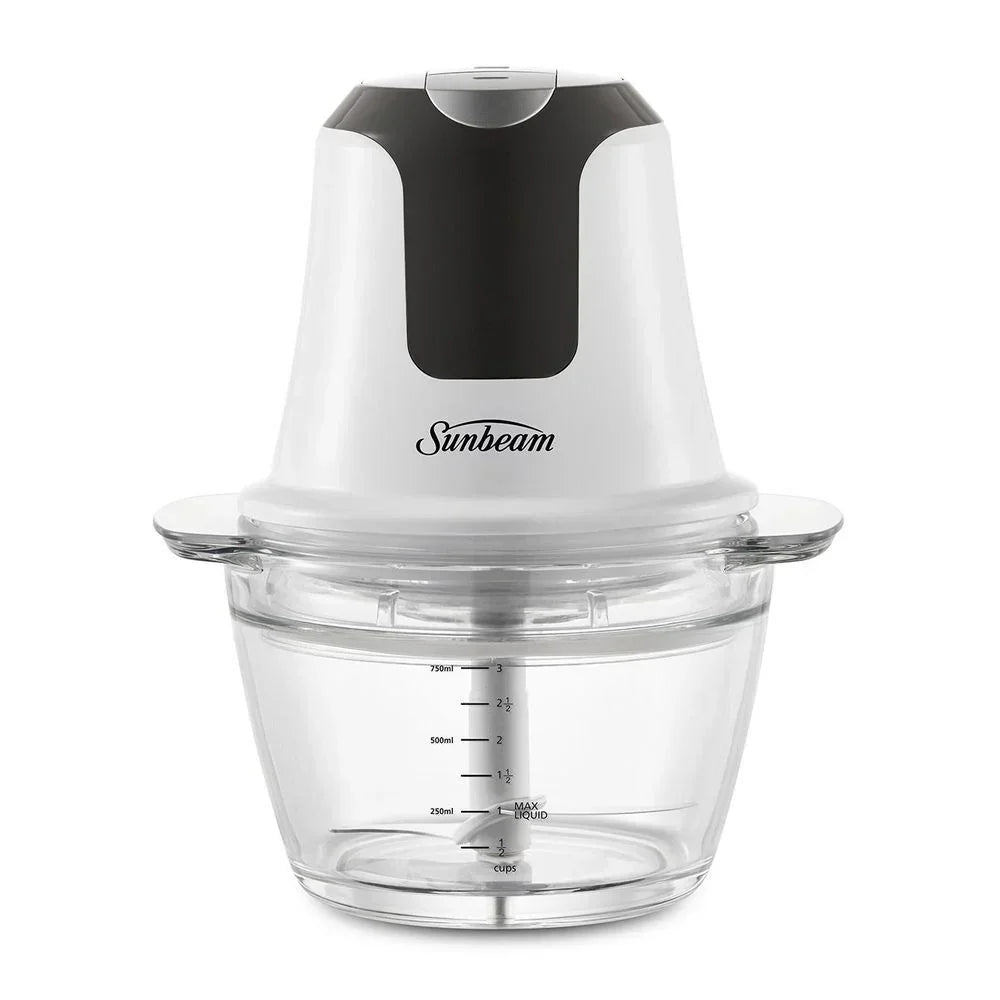 Mini Glass MultiChopper Food Processor - White