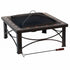 30" Square Slate Tile Fire Pit Outdoor Patio Heater Fireplace