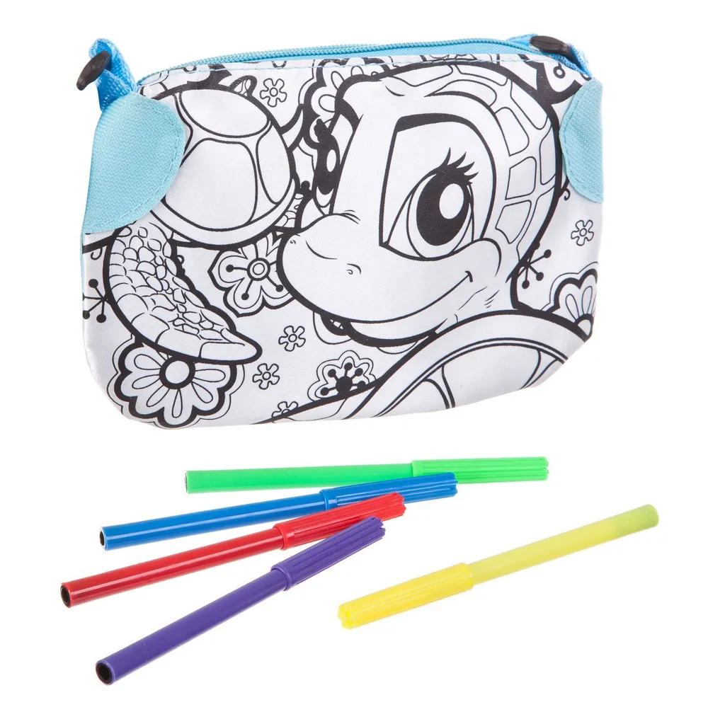 DIY Funbox Colour-In Pencil Case with 4 Markers