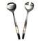 Chill 2 Salad Servers 18/10 Stainless Steel Spoon Fork CHILL2SS