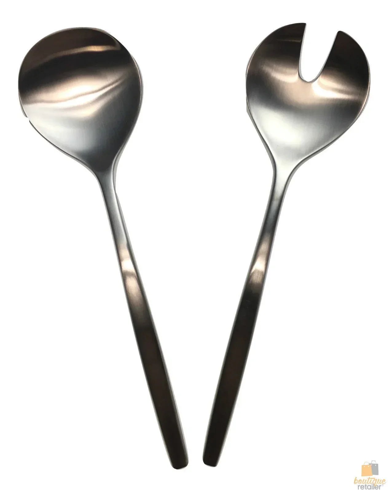 Chill 2 Salad Servers 18/10 Stainless Steel Spoon Fork CHILL2SS