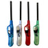 12x Clear Long Gas Lighter for BBQ Kitchen Cigarette w/ Safety Lock - Assorted Colours