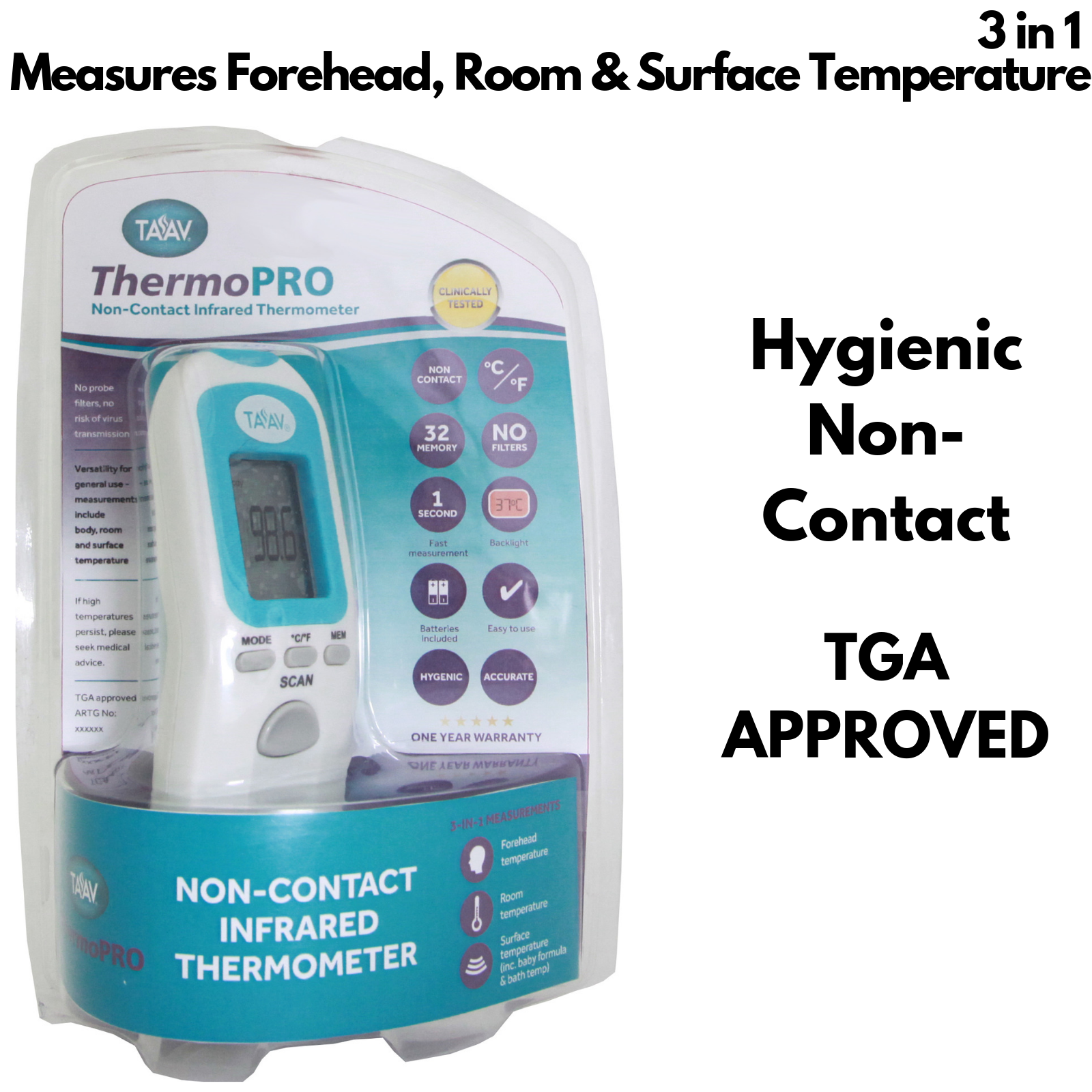 Non-Contact Baby Thermometer Infrared LCD IR