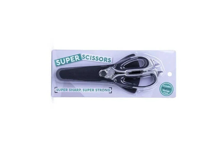 7 in 1 Multi Purpose Kitchen Super Scissors w/ Magnetic Case for Meat Nuts
