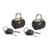 1 Pack of 2  TSA Key Locks Luggage Travel Padlock Keyed - Black