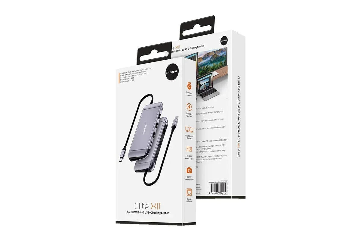 Elite X11 Dual Hdmi Mst 9-In-1 Usb-C Docking Station