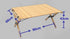 4 Chairs & 1 Table Set Bamboo Camping Folding Portable Outdoor Picnic Travel BBQ