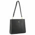 Womens Italian Structured Leather Cross Body Bag Handbag Ladies - Black
