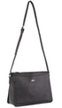 Italian Structured Leather Cross Body Handbag Tote Bag (MO3162) - Black