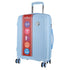 Pierre Cardin Inspired Milleni Cabin Luggage Bag Travel Carry On Suitcase 54cm 39L - Blue