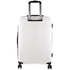Pierre Cardin Inspired Milleni Checked Luggage Bag Travel Carry On Suitcase 75cm 124L - White