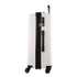 Pierre Cardin Inspired Milleni Checked Luggage Bag Travel Carry On Suitcase 75cm 124L - White