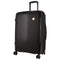 Pierre Cardin Inspired Milleni Checked Luggage Bag Travel Carry On Suitcase 65cm 82.5L - Black
