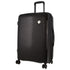 Pierre Cardin Inspired Milleni Checked Luggage Bag Travel Carry On Suitcase 65cm 82.5L - Black