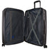 Pierre Cardin Inspired Milleni Checked Luggage Bag Travel Carry On Suitcase 65cm 82.5L - Black