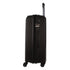 Pierre Cardin Inspired Milleni Checked Luggage Bag Travel Carry On Suitcase 65cm 82.5L - Black