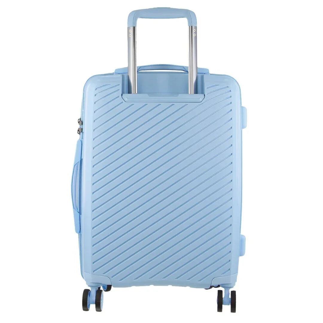 Pierre Cardin Inspired  Luggage Bag Large in Blue +  Waist Bag (2 Items)