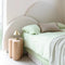 100% Cotton Muslin Duvet Quilt Cover Set w/ 2 Pillow Cases in Pastel Green - King