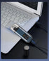 Handheld Portable Nose Hair Trimmer Rechargeable USB-C Clipper Shaver in Blue/Teal