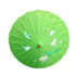 PARASOL UMBRELLA Chinese Japanese Bamboo Flower Pattern Fabric 80cm Diameter - Light Green