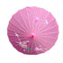 PARASOL UMBRELLA Chinese Japanese Bamboo Flower Pattern Fabric 80cm Diameter - Light Pink