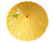 PARASOL UMBRELLA Chinese Japanese Bamboo Flower Pattern Fabric 80cm Diameter - Yellow