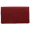 Ladies Womens Genuine Leather Bi-Fold RFID Purse Wallet - Red