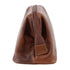 Mens Rustic Leather Toiletry Case Bag Travel - Cognac