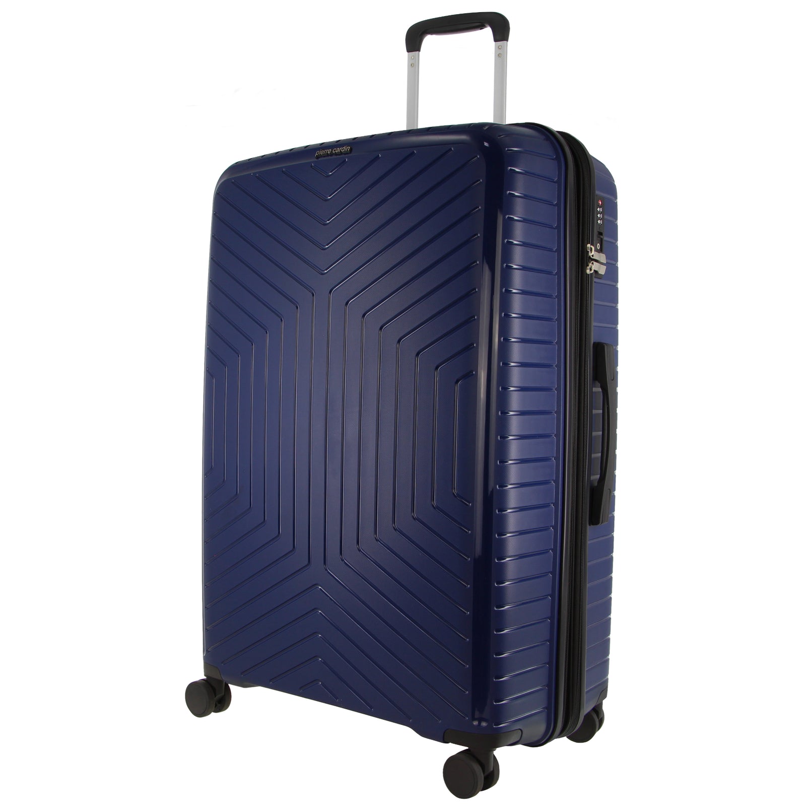 65cm Medium Hard-Shell Suitcase Travel Luggage Bag - Navy