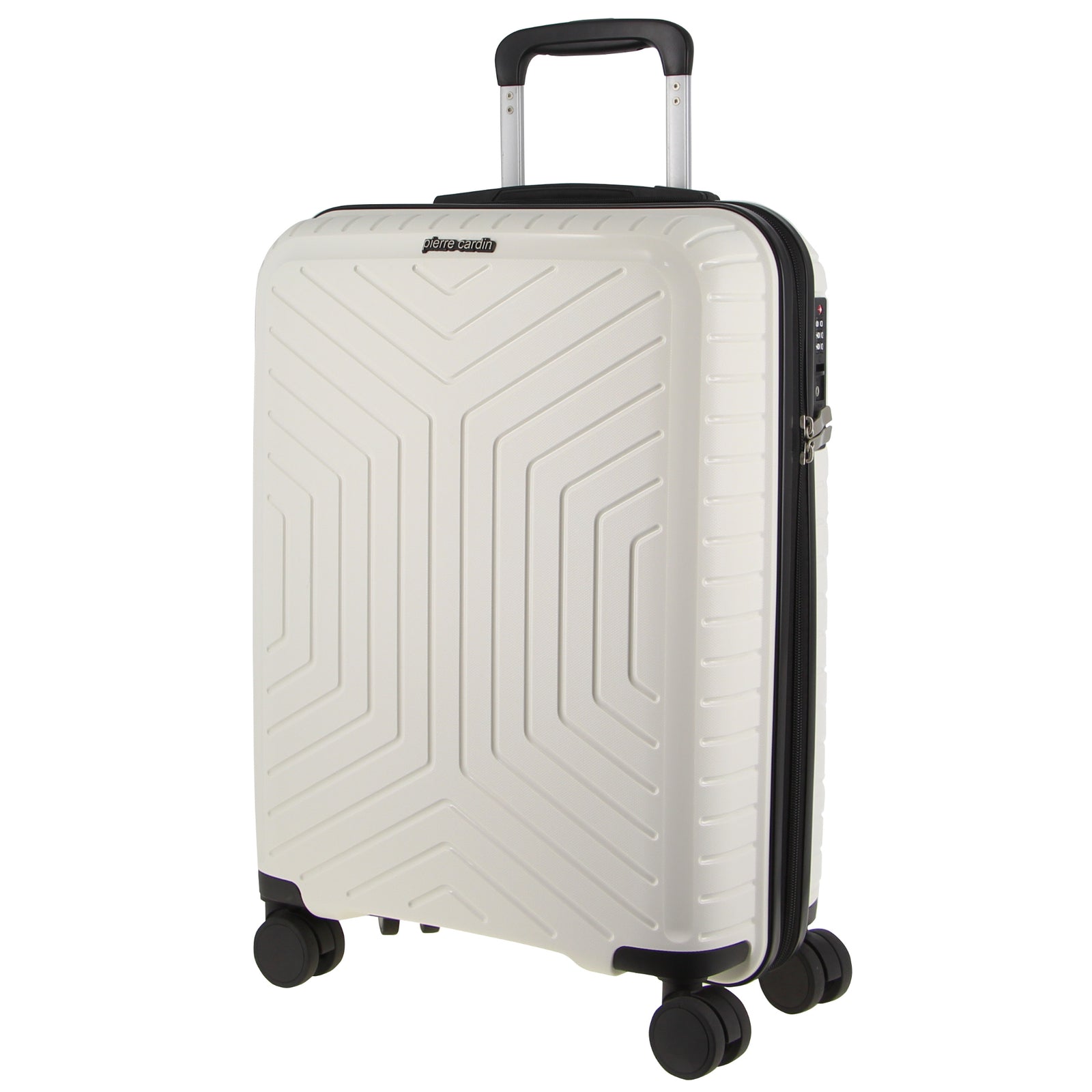 65cm Medium Hard-Shell Suitcase Travel Luggage Bag - White