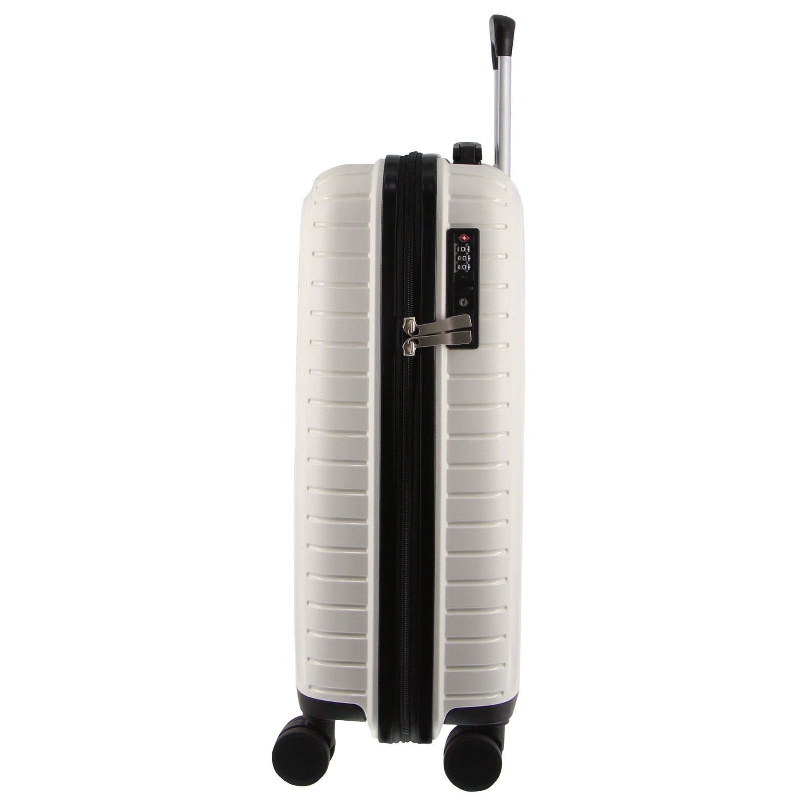 65cm Medium Hard-Shell Suitcase Travel Luggage Bag - White