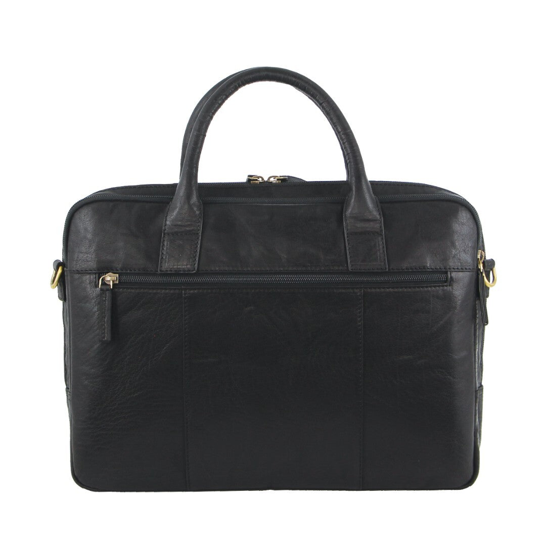 Pierre Cardin Leather Multi-Compartment Business 15