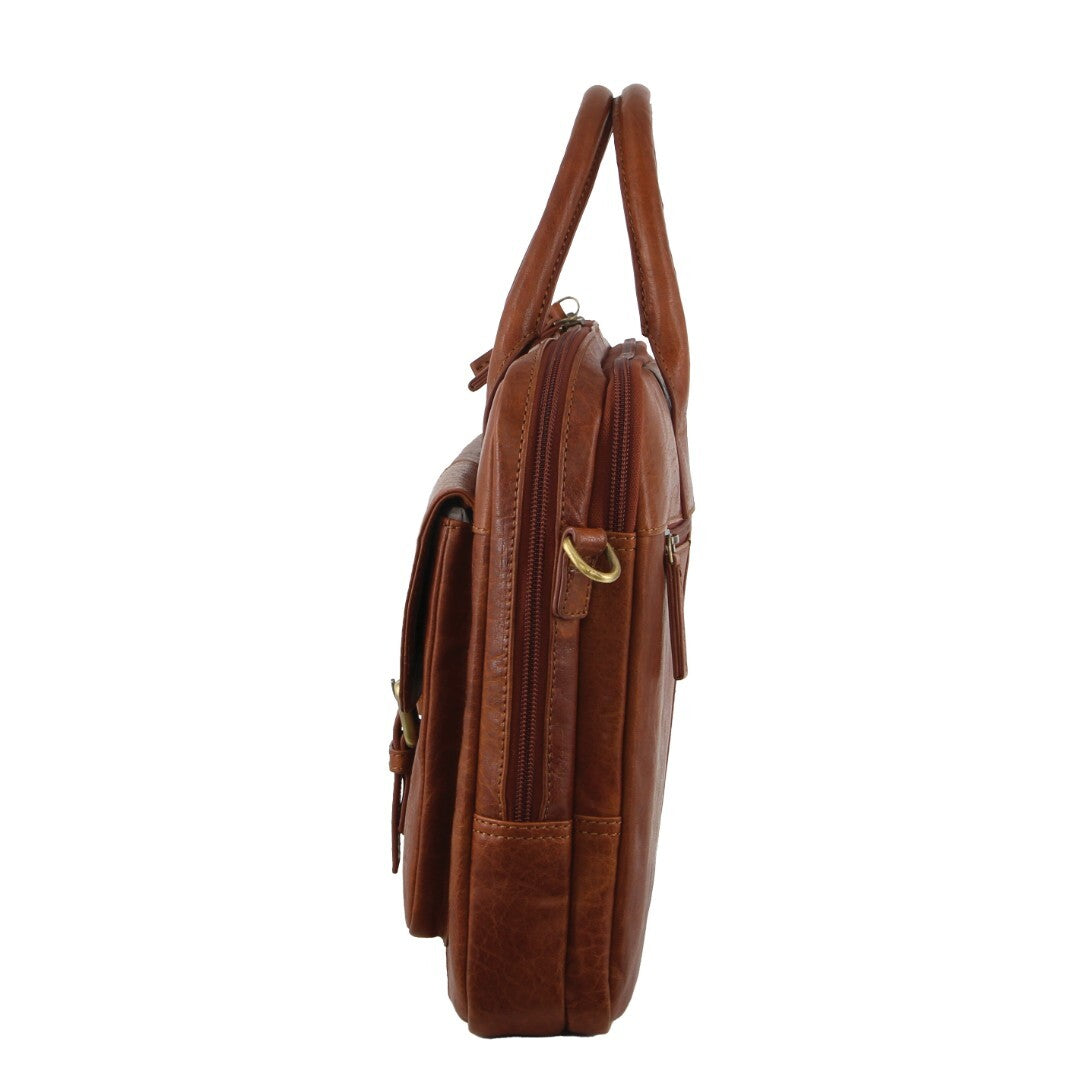 Pierre Cardin Leather Multi-Compartment Business 15