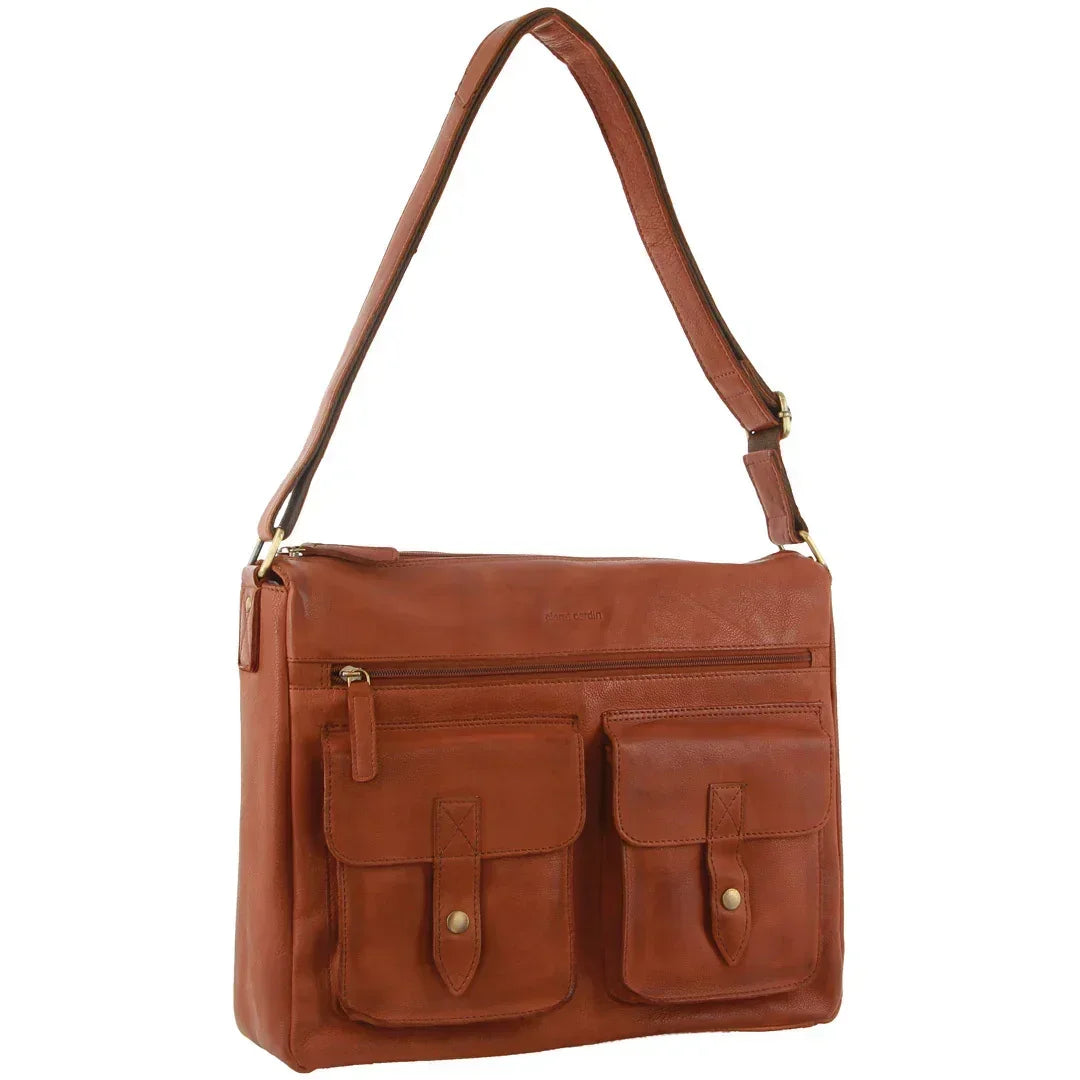 Leather Briefcase Bag Tote 13