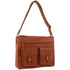 Leather Briefcase Bag Tote 13" Laptop Rustic Satchel Travel - Cognac